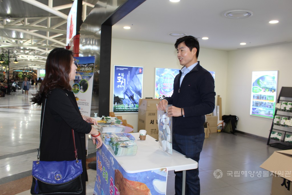 강남 센트럴시티 내고향 갤거리 홍보부스 운영